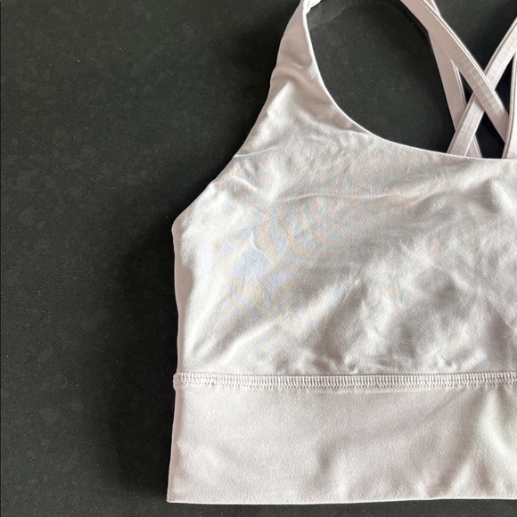 Pink Lululemon Energy Longline Bra with criss-cross back straps & removable pads - Picture 8 of 9